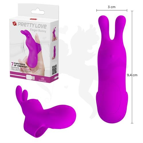 Vibrador de dedo para estimulacion vaginal y  carga USB